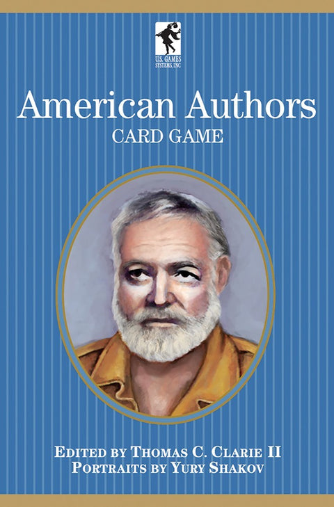 American Authors Playing Cards Deck US Games Card Game USa Baldwin Hemingway NEW