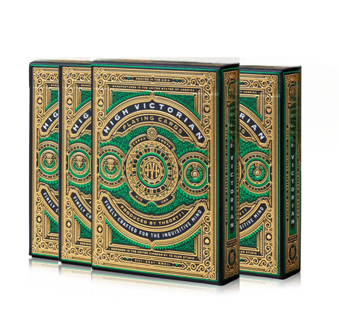 4x High Victorian Theory 11 Spielkarten Deck Luxury Magie Tricks Verpackt USA
