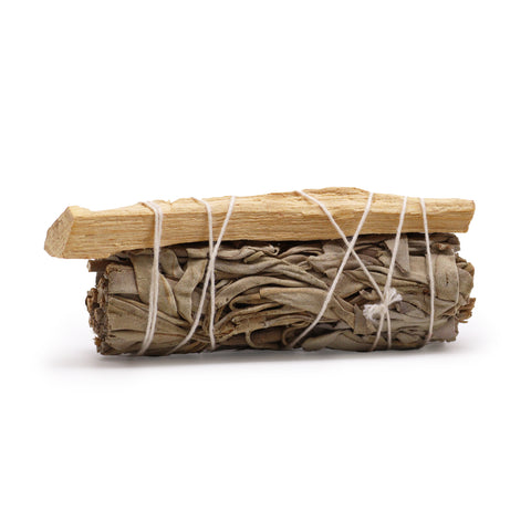 Smudge Stick - White Sage & Palo Santo Spiritually Wand By Ancient Wisdom NEW