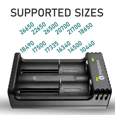 Everactive Smart Lithium Lc200 Charger Li-Ion 1000Ma Black NEW