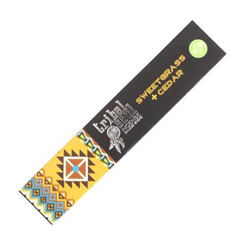 Tribal Soul Incense Sticks - Sweet Grass + Cedar By Hari Darshan Meditation NEW