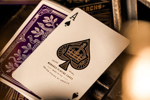 Monarchs Theory 11 Playing Cards Deck Purple Gold Magic Tricks Sealed