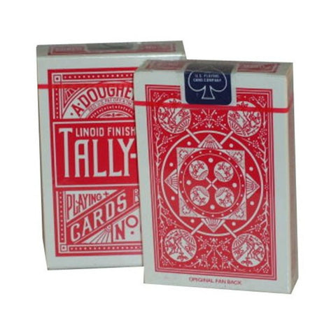 Bicycle Tally Ho Fan Back Playing Cards Deck Red Standard Index Linoid NEW