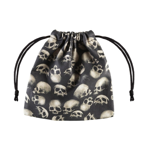 SKULL FULLPRINT DICE BAG POUCH ROLEPLAYING GAMES Q-WORKSHOP RPG DND BLACK NEW