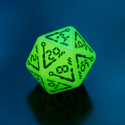 Digital Glowing Dice Set Glowing In The Dark Role Playing Games Q-Workshop NEW