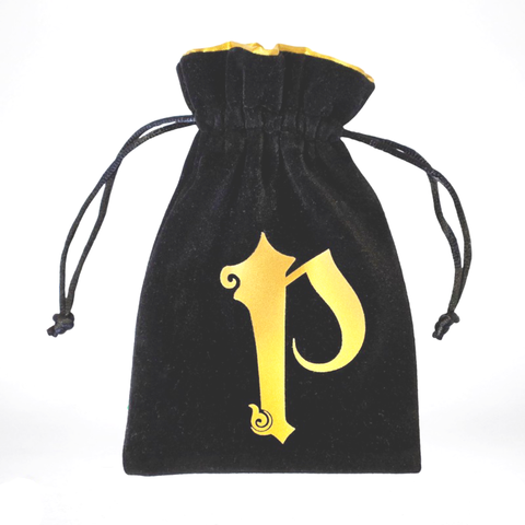 Pathfinder Black & Golden Velour Dice Bag Roleplaying Games Q-Workshop Bpat201