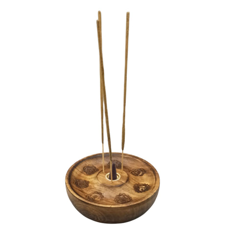 Incense Stick & Cone Burner Disc - 7 Chakra Ancient Wisdom