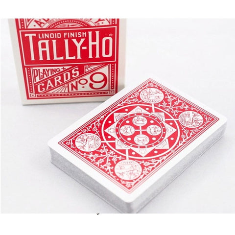 Bicycle Tally Ho Fan Back Playing Cards Deck Red Standard Index Linoid NEW