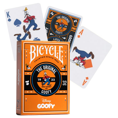 Disney Goofy Playing Cards by Bicycle - Poker Size, Custom Deck, USA Made