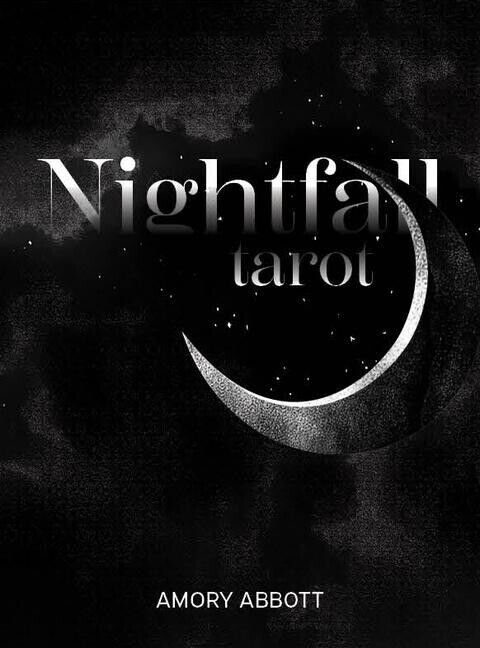 Nightfall Tarot Cards Deck Amory Abbot Schiffer Black Divination Esoteric Sp178
