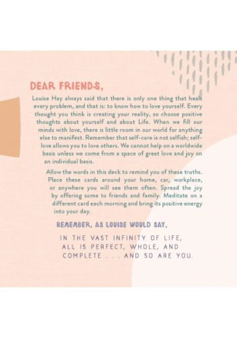 How To Love Yourself Affirmations Cards Deck Louise Hay Oracle Hay House NEW