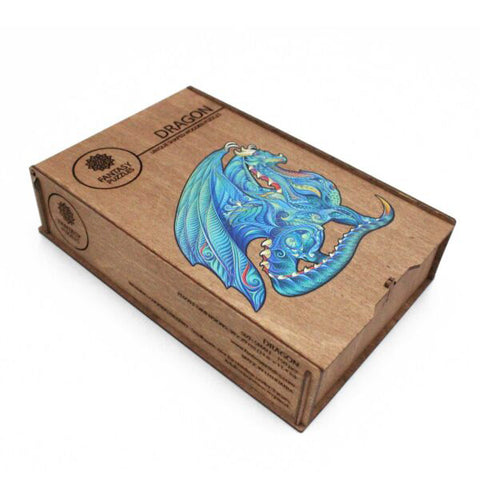 Dragon Unique Wooden Puzzle Size L 300 Pieces 37X36 Cm By Fantasy Puzzles Fp014