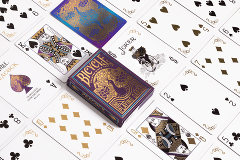 Bicycle Peacock Purple No 20 Playing Cards Deck Cold Foil USpcc 10044808