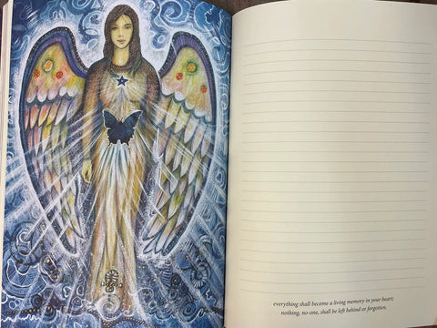 Angels Writing, Healing & Creativity Journal Notebook T.Carmine Blue Angel NEW