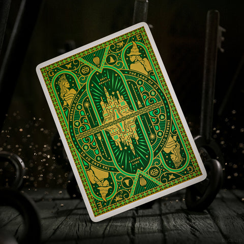 Wicked Oz Playing Cards by Theory 11 Green Gold