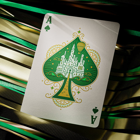 Wicked Oz Playing Cards by Theory 11 Green Gold