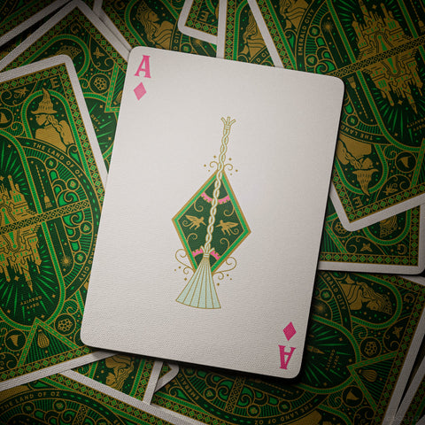 Wicked Oz Playing Cards by Theory 11 Green Gold