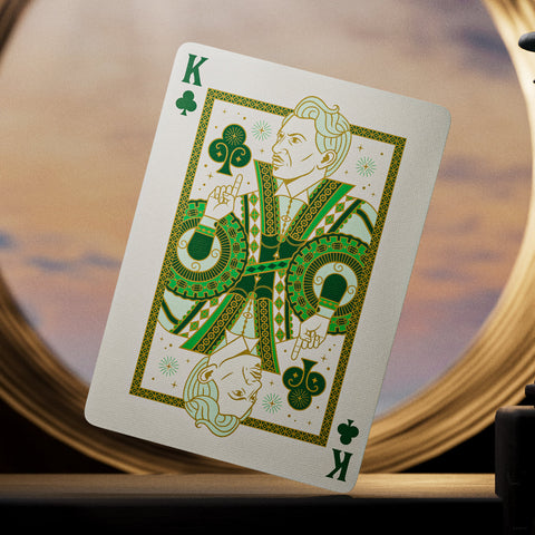 Wicked Oz Playing Cards by Theory 11 Green Gold