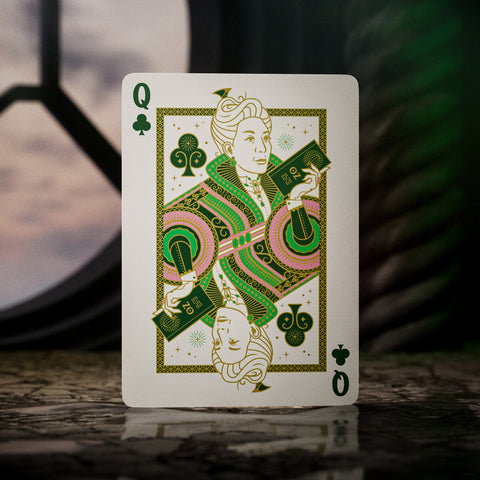 Wicked Oz Playing Cards by Theory 11 Green Gold