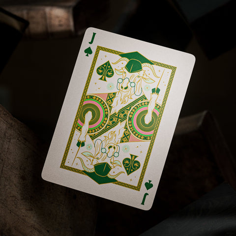 Wicked Oz Playing Cards by Theory 11 Green Gold