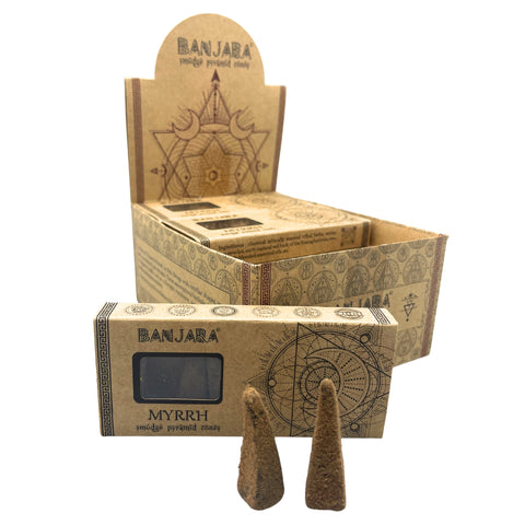 Smudge Pyramid Cones - Myrrh Banjara
