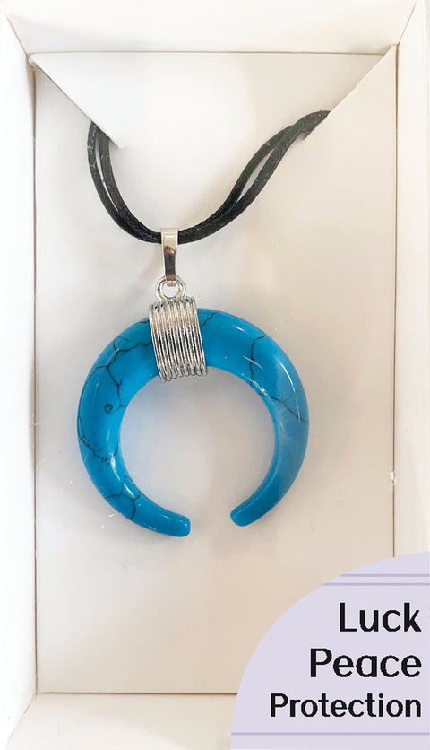 Amulet Pendant Turquoise Magnesite Lo Scarabeo Peace Protection Luck NEW
