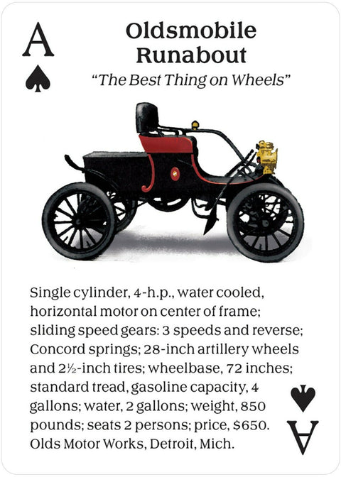 Turn Of The Century Motor Cars Playing Cards Deck US Games Systems NEW