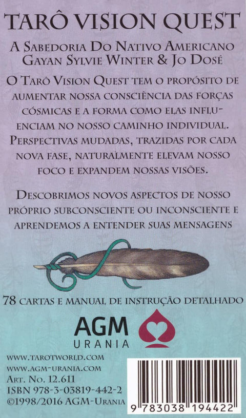 Tarot Vision Quest, Gayan Sylvie Winter & Jo Dose Portuguese AGM