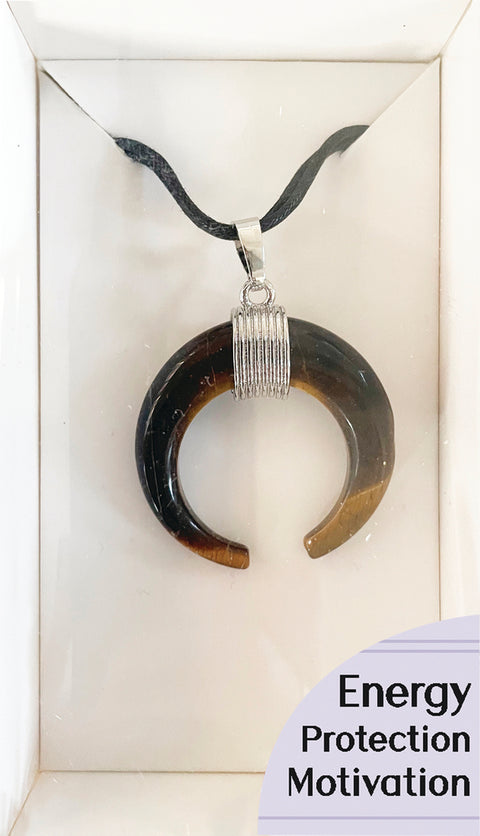 Amulet Pendant Tiger Eye Lo Scarabeo Energy Motivation Protection Self-Worth NEW