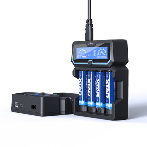 Xtar X4 Battery Charger Lcd Li-Ion Nimh 14500 14650 USb 5V 1A Output NEW