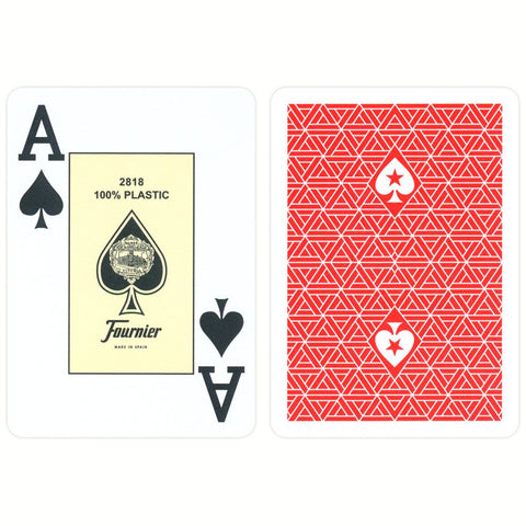 Fournier EPT Red European Poker Tour Cards 100% Plastic: Professional Deck