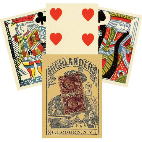 1864 Highlanders Poker Cards Deck US Games Systems Playing Cards History NEW