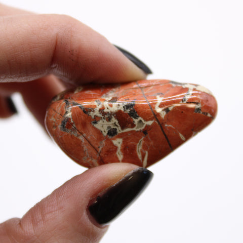 12 Medium African Tumble Stones Light Jasper Brecciated Gemstones Anc Wisdom NEW