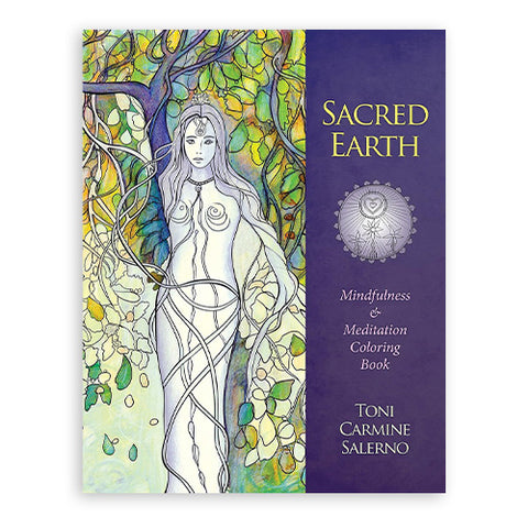 Sacred Earth Mindfulness & Meditation Coloring Book Blue Angel