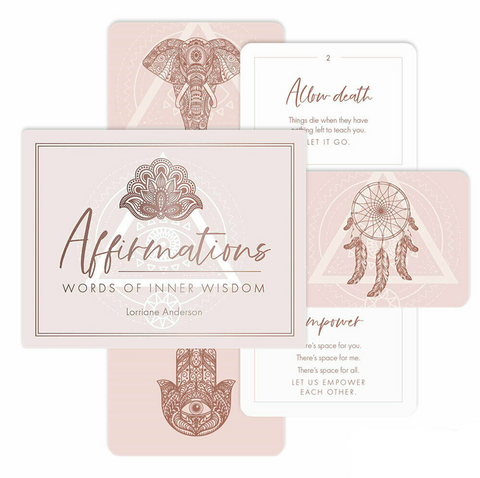 Affirmations Words Of Inner Wisdom Cards Deck Rockpool Esoteric Anderson NEW