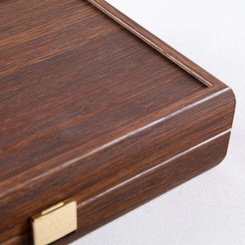 Luxury Domino Set in Dark Walnut Replica Wooden (M size) Case Manopoulos