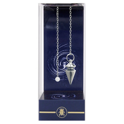 Deluxe Silver Egyptian Pendulum Lo Scarabeo Silver Metal Divination Dowsing NEW