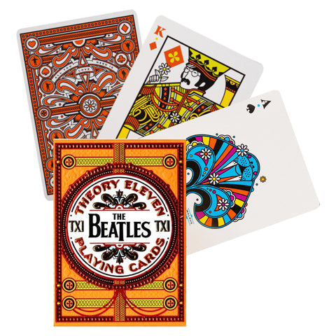 The Beatles Playing Cards Deck Theory 11 Orange Magic Tricks Quality USa NEW