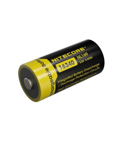 NITECORE 16340 NL169 950mAh Battery 1 pc