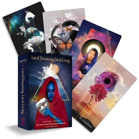 Lucid Dreaming Lucid Living Oracle Cards Deck Burton Esoteric Red Wheel
