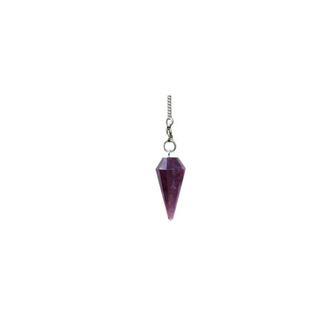 Premium Amethyst Chakra Pendulum Lo Scarabeo Silver Chain Dowsing Divination NEW