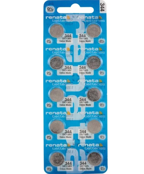10 Renata 344 Sr1136Sw Batteries Silver 1.55V Watch Battery NEW