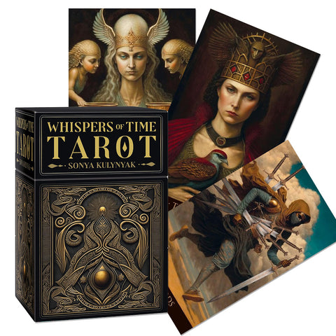 Whispers of Time Tarot Deck by Lo Scarabeo, 78 Cards, Guidebook, Gilded Edges