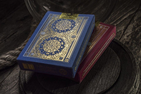 Tycoon Blue Theory 11 Playing Cards Deck Gold Magic Tricks Sealed USa T1111