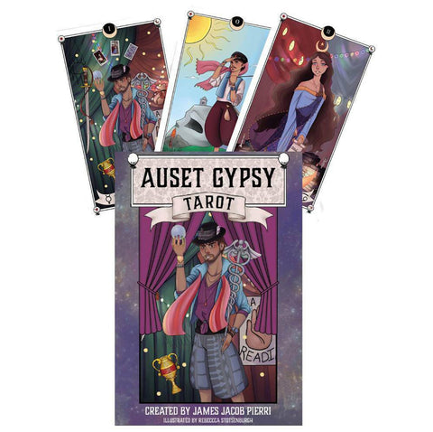 AUSET GYPSY TAROT CARDS DECK SCHIFFER PUBLISHING JAMES JACOB PIERRI HEATHER NEW