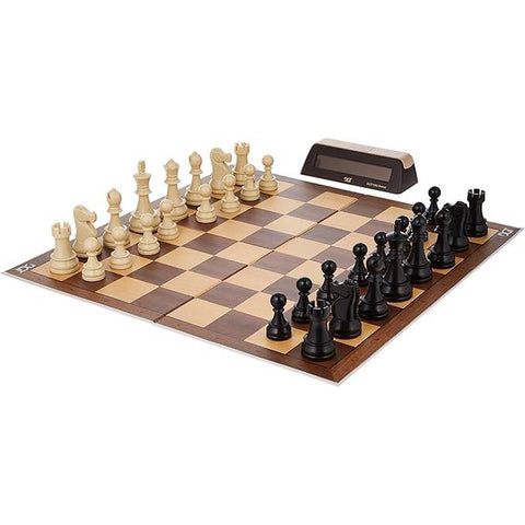 Chess Starter Box Brown (Pieces, Board & DGT1002) DGT