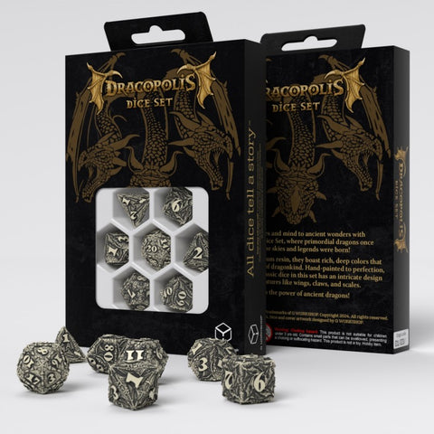Dracopolis Dice Set - The Scandinavian Blackfang Q-WORKSHOP