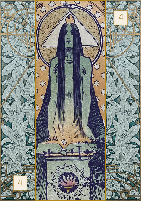 Alfons Maria Mucha Oracle Cards Deck & Instruction Lo Scarabeo Esoteric NEW