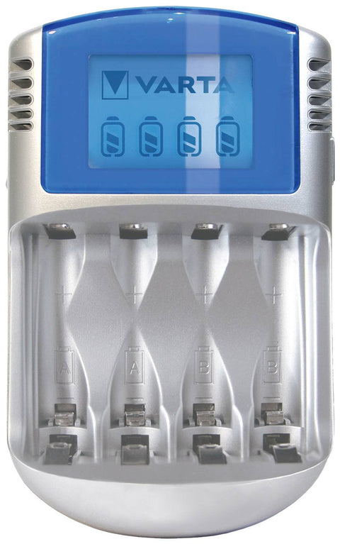 Varta 57070 Lcd Charger With Aa Batteries 2600Mah 12V Adapter USb Plug 240V NEW