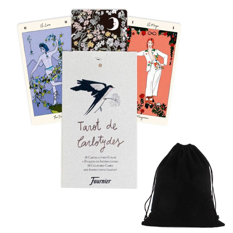 Tarot De Carlotydes Cards And Bag Deck Fournier Esoteric Fortune Telling With Bag